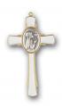  4 1/2" GOLD COMMUNION CROSS WITH GIRL 