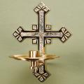  Combination Finish Bronze Consecration/Dedication Candle Holder: 2740 Style 