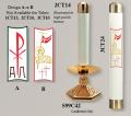  Candle Tube Only for 25 Hour Oil Cartridge - 2 1/4" x 14" 