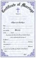  Marriage Certificate Pad/50 - OA312 