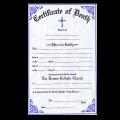  Pad of Death Certificates (pad/50) 