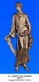  St. Joseph the Worker Statue - 3/4 Relief in Linden Wood, 48"H 