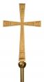 Processional Cross | 21” | Bronze Or Brass | Flared | Gospels | 54” Staff 