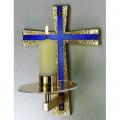 Consecration Candleholder | 8" x 10" | Brass Or Bronze | Color Accent 