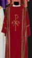  Chi Rho & Alpha Omega Chasuble/Dalmatic in Linea Style Fabric 