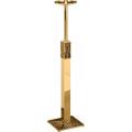  Processional Candlestick | 44" | Bronze Or Brass | Modern Square Base 