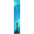  Processional Crucifix | 44" | Bronze Or Brass | Wood Column | Modern Base 
