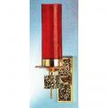  Sanctuary Wall Lamp | 9-1/4" x 3-3/8 | Brass Or Bronze | Textured Backplate 