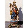  Our Lady Queen of Heaven Statue w/Angels in Linden Wood, 10" - 52"H 