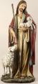  Good Shepherd Statue in a Resin/Stone Mix, 36 1/2"H 