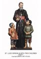  St. Louis/Luigi Versiglia w/Children Statue in Fiberglass, 52"H 