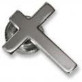  Clergy Cross Lapel Pin With Nut on Threaded Bar (2 pc) 
