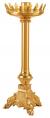  Altar Candlestick | 18" | Brass Or Bronze | Fleur De Lis 