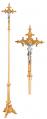  Processional Crucifix | 90" | Bronze Or Brass | Detailed Ornamentation 