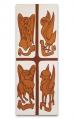  White Ambo/Lectern Cover - Four Evangelists Motif - Lucia Fabric 