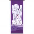  Purple Tapestry - Pelican/Charity Motif  - Lucia Fabric 