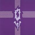  Purple "Crown of Thorns & Nails" Altar Cover - Lucia Fabric 