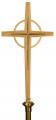  Processional Cross | 22" | Bronze Or Brass | Metal Staff 