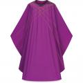  Purple Gothic Chasuble - Dupion Fabric 