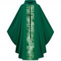  Green Gothic Chasuble - Cross Motif - Pius Fabric - 4 Colors 