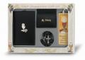  BLACK 6 PIECE DELUXE FIRST COMMUNION GIFT SET 