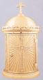  Tabernacle | 23-1/2" x 11-1/2" | Bronze | Dome Style With Cross 