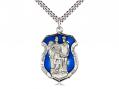  St. Michael the Archangel Police Shield Enameled Neck Medal/Pendant Only 