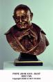  St. John XXIII Bust Statue in Fiberglass, 18" x 14" x 12" 