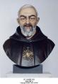  St. Padre Pio Bust Statue in Linden Wood, 24"H 