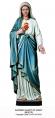  Immaculate/Sacred Heart of Mary Statue in Linden Wood, 48" - 72"H 