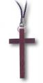  DARK STAINED WOOD CROSS (2 PC) 