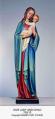  Our Lady w/Child Statue Full Round in Linden Wood, 36" - 60"H 