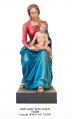  Our Lady Sitting w/Child Statue in Linden Wood, 64"H 