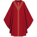  Red "Assisi" Chasuble - Orphrey - Elias Fabric 