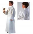  Ample Cut Zipper Acolyte/Altar Server Alb (Poly & Poly/Cotton) 