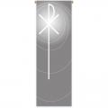  Printed Inside Banner - Funeral With Chi-Rho - Raytex DM Fabric 