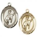  St. Christopher/Rodeo Oval Neck Medal/Pendant Only 
