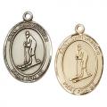  St. Christopher/Skiing Oval Neck Medal/Pendant Only 