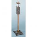  Fixed Combination Finish Bronze Paschal Candlestick: 7518 Style - 48" Ht - 1 15/16" Socket 