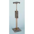  High Polish Finish Bronze Adjustable Pedestal Stand: 7518 Style - 39" to 60" Ht 