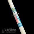  Divine Mercy Paschal Candle #10, 2-1/2 x 60 