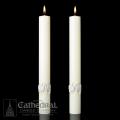  Complementing Altar Candles, The Good Shepherd 1-1/2 x 12, Pair 