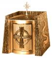  Tabernacle | 28" x 22-1/2" x 18" | Modern Style With Cross 