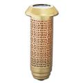  Solar Cemetery Lamp - Gold/Blue Globe With Filigree 