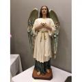  Angel Adorer Statue in Resin/Marble Composite - 36"H 