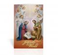  HOLY FAMILY IN MANGER WITH SEVEN ANGELS CARDS (10 PC) 