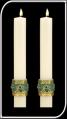  Celtic Imperial Paschal Side Candles 1 1/2" x 12" 