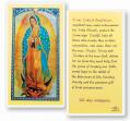  "Our Lady of Guadalupe" Laminated Prayer/Holy Card (25 pc) 
