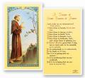  "A Prayer of Saint Francis of Assisi" Laminated Prayer/Holy Card (25 pc) 