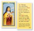  "St. Therese, The Little Flower" Laminated Prayer/Holy Card (25 pc) 